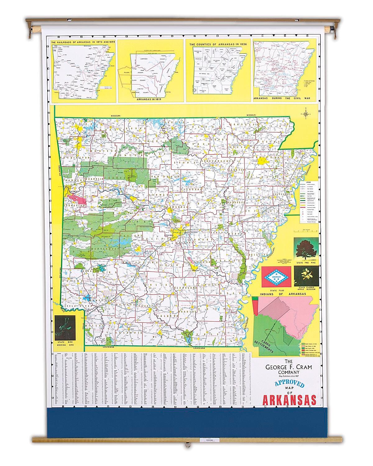 Nystrom Arkansas Roller Map, Item Number 088620